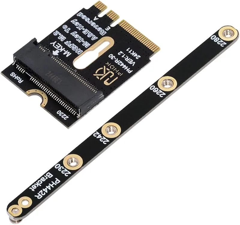 CY-kort 2230 NGFF A+E-nyckel hane till NVME M-key hona