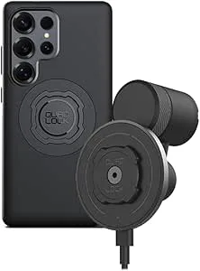 Quad Lock Ventilationsfäste biltelefonhållare med MAG trådlöst laddhuvud