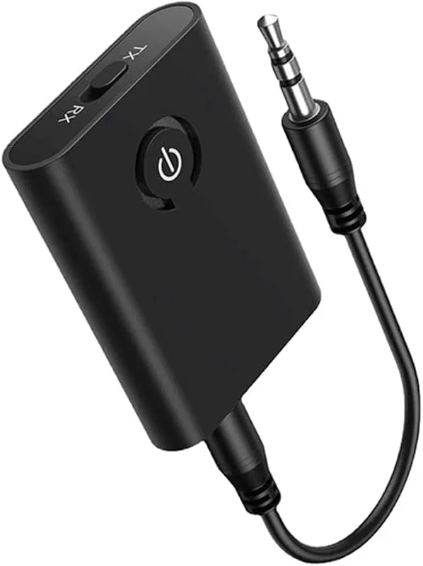 Bluetooth 5.3 adapter för flygplan till 2 trådlösa hörlurar