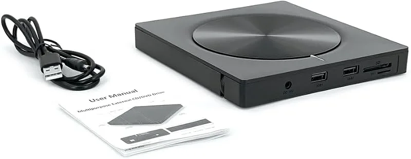 6-i-1 brännare bärbar extern USB 3.0/Typ-C Dvd-Rw disk optisk enhet Dvd-Rom-brännare multifunktion Dvd-enhet, fint utför