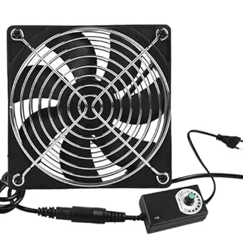 120 mm husfläkt, 220 V PC-fläkt med hastighetskontroll, fläkt, dubbla kullager, axialfläkt, fläkt tyst för PC bärbar dator, TV, radio, router, chassi skåpserver