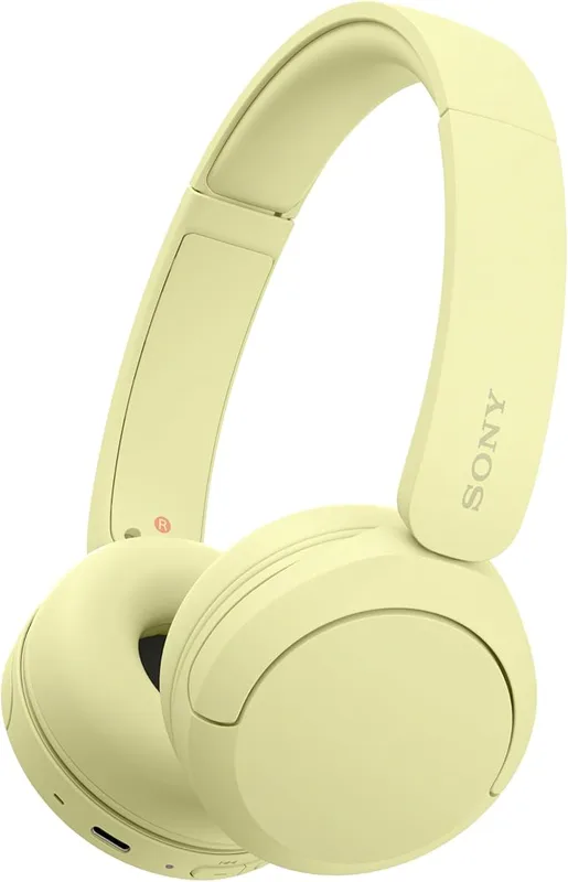 Sony WH-CH520 trådlösa On-ear Bluetooth-hörlurar, högkvalitativt ljud, lätt design, upp till 50 timmars batteritid, snabbladdning, EQ, tydlig samtalskvalitet, iOS & Android