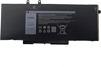 3HWPP 68Wh laptopbatteri för Dell Latitude 5501 5401 5511 5510 5411 5410 Precision 3541 3551 3550 Inspiron 7500 7506 7706
