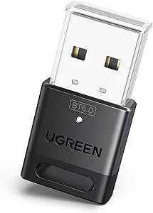 UGREEN Bluetooth 6.0-adapter för dator, Bluetooth USB-minne för mus, tangentbord, hörlurar, mobiltelefon, kontrollenhet, endast för Windows 11/10/8.1