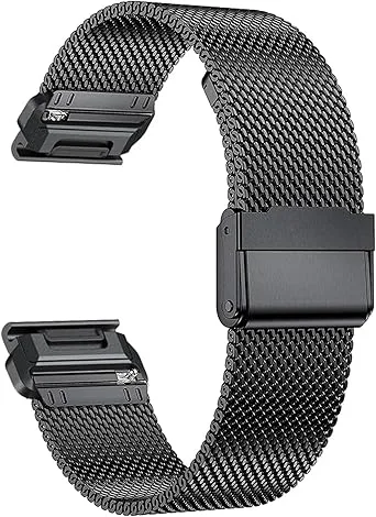 22 mm 26 mm QuickFit Milanese metallrem för Garmin EPIX GEN2 Fenix7 7X Solar/6X 6XPro 5XPlus Forerunner 955 Enduro klockband