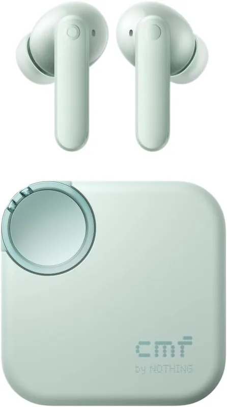 CMF by Nothing Buds 2 trådlösa öronproppar med 48 dB hybrid ANC, 55 timmars batteritid, 11 mm PMI-drivrutin, 6 HD-mikrofoner och rumsligt ljud, IP55 vattentålig – ljusgrön