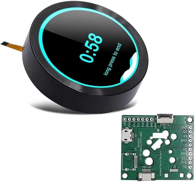 Joselin Smart Home S3 utvecklingskort WiFi Bluetooth 2,1 tum 480 x 480 rund tryckknapp IPS LCD TFT-skärmmodul, svart