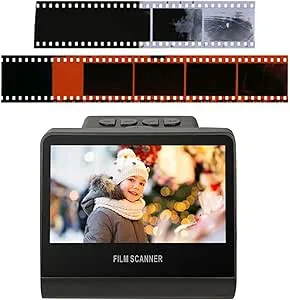 Film- och Glidskanner, 22MP Digital Film Scanner med 5in LCD -skärm