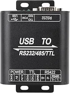 Industriell Isolerad USB -omvandlare, USB A RS232 485 422 STABLE TTL TTL Lätt Att Använda Flera Stöd för Aluminiumlegeringssystem för Att Kommunicera för