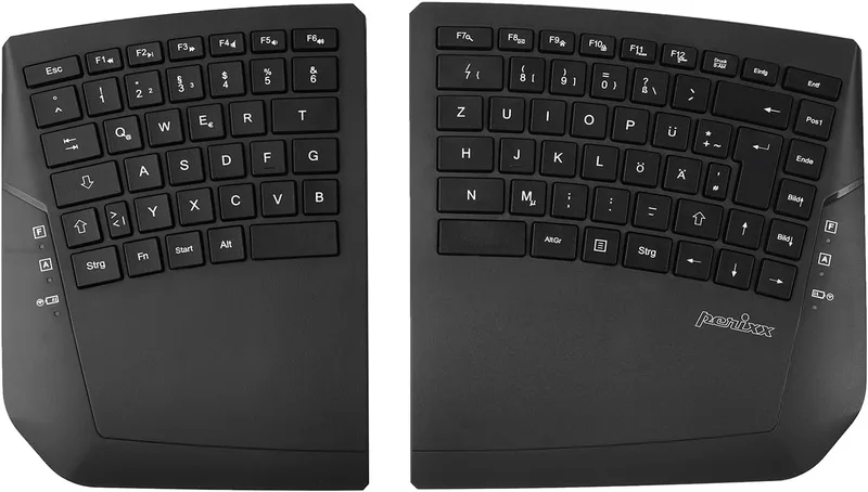 Perixx PERIBOARD-624B trådlöst ergonomiskt tangentbord