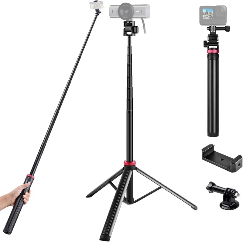 2 meter webbkamera golvstativhållare för Logitech C920/MX Brio 4K/C922/C930/Brio 500/Brio pro 4K/StreamCam webbkameror/i