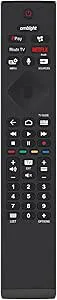 AULCMEET 398GM10BEPHN00028HT Röstbyte fjärrkontroll kompatibel med Philip 4K OLED Smart TV YKF474-B003 48OLED935/12 996592003919 43PUS8535/12 43PUS8545/12 43PUS85/12 433PUS85/12 433333PUS85/12 435/12