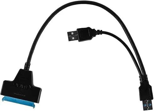 Dubbel USB till SATA-adapterkabel