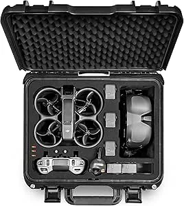 Lekufee Vattentät Hård Bärväska för DJI Avata 2 Drone, Fly More Combo,Goggles N3/3/Integra, RC Motion 3/2, FPV Remote Controller 3/2 och fler tillbehör (Endast väska)