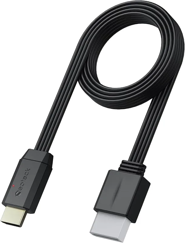 Neoteck Wii HDMI-adapter, 150 cm/5 fot Wii HDMI-adapter med konvertering 1080P/720P och inbyggd Wii-kabel