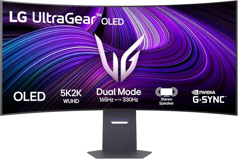 LG UltraGear 45GR95QE OLED-spelskärm, Svart, 45"