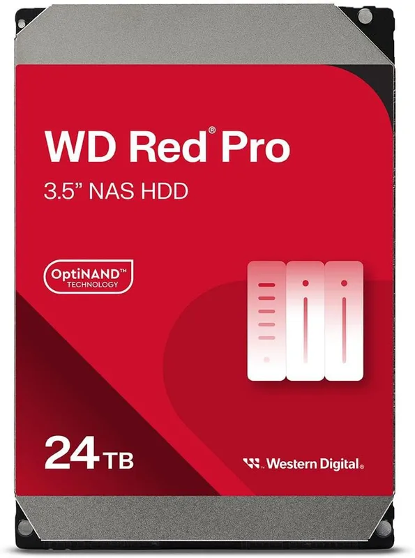 WD Red Pro 24TB Intern 3,5" NAS hårddisk