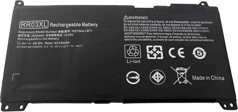 YASI MFG 11.4V 4210mAh 48Wh RR03XL Batteri för HP ProBook 430 G4 G5