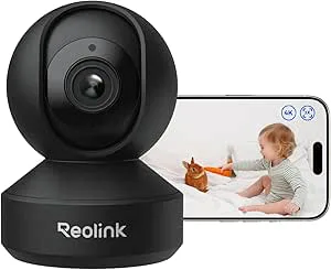 Reolink E1 Pro AI 5MP PT Auto Tracking WiFi övervakningskamera för inomhusbruk