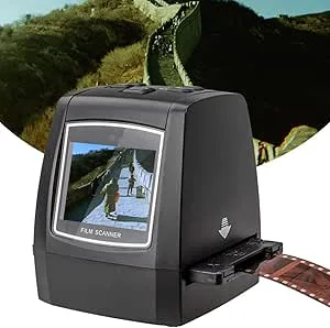 22MP Film Slide Scanner, Mini Digital Film Slide Viewer, med 2,4 i LCD-skärm, konvertera 135 110 126 Film Slides Negativ till JPEG-foton