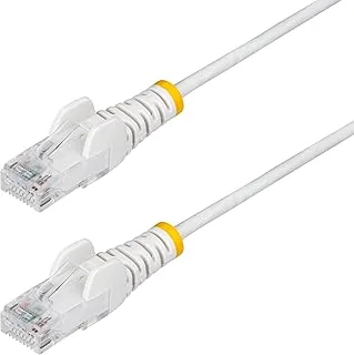 StarTech.com 15 m vit smal CAT6 Ethernet-kabel