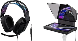 Logitech G335 trådbundet spelheadset, & Elgato Prompter