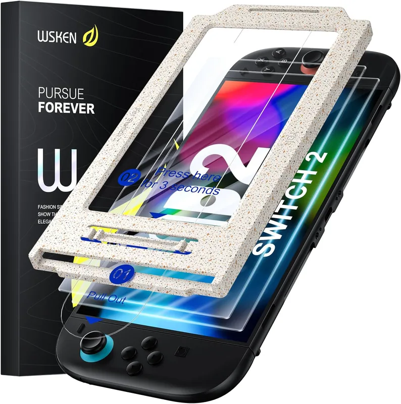 WSKEN for Nintendo Switch 2 7.9 Inch 2025 Screen Protector