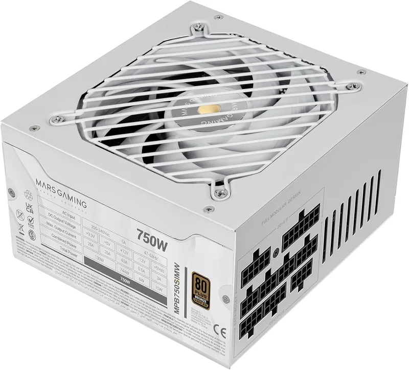 Mars Gaming MPB750SIM Fullmodulärt ATX 750W Nätaggregat