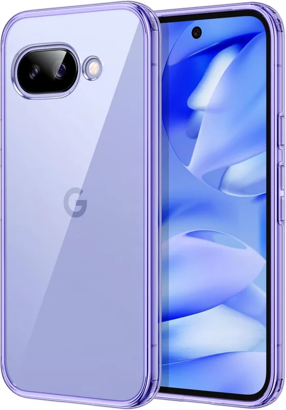 JETech Fodral för Google Pixel 9a 6,3-Tum 2025, Icke-Gulnande Stötsäker Bumper Skyddande Telefonskal, Repskyddande Hård PC-Baksida (Iris)