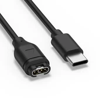 Tobfit USB C laddkabel laddare för Garmin-klocka laddkabel
