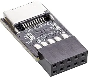 CY USB 3.1 frontpaneluttag nyckel-A typ E till USB 2.0 9-stifts 10-stifts moderkortshuvud-kontakt