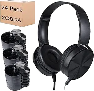 XOSDA Bulkhörlurar för klassrum 24-pack
