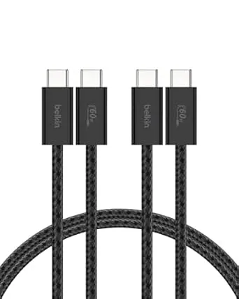 Belkin 2-Pack Flätad Kabel för USB-C till USB-C