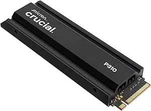 Crucial P310 4TB PCIe Gen4 NVMe M.2 Intern Gaming SSD med Kylfläns
