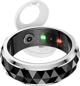HFDJRWK Fritt Roterbar Keramisk Ring Aktivitetsspårare/steg/kalori Fitnessring Fjärrfotografering Kompatibel