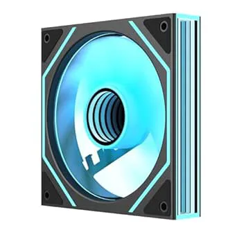 TZMRIT Prism 4Ultra/Prism 4RSUltra RGB PC-fläkt 120MM 1/3 st [Infinity Mirror] [1850±10% RPM] 5V3PIN ARGB och 12V4PIN PWM fläkt (1, BK RF, 4Ultra)
