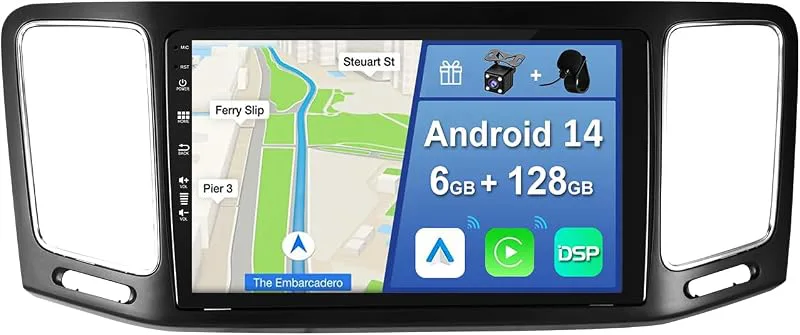 [6 GB 128 GB] Android 14 bilradio för VW Volkswagen Sharan 2012–2018