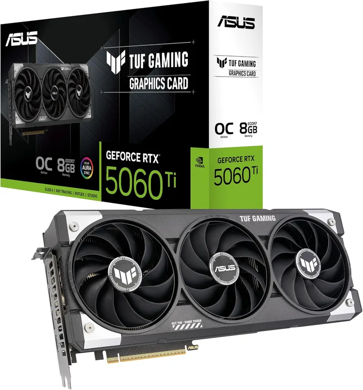 ASUS TUF Gaming TUF-RTX5060TI-O8G-GAMING NVIDIA GeForce RTX 5060 Ti 8 GB GDDR7