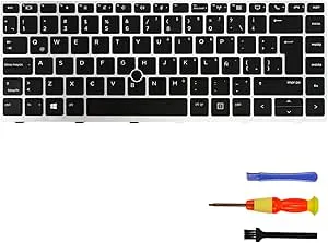 Bakgrundsbelysningstangentbord för HP EliteBook 840 G5 846 G5 745 840 G6 14u G5 L14379-001 L14377-DH1