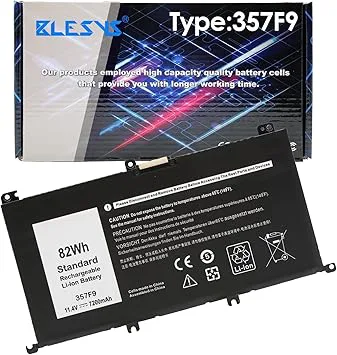 BLESYS 82Wh 357F9 batteri för Dell Inspiron 15 Gaming