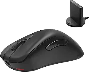 BenQ ZOWIE EC1-DW 4K trådlös mus för e-sport, sportvetenskap, uppgraderad 4K-mottagare, 63 g, asymmetrisk utan drivrutin, 3950-sensor, 4K pollingrate