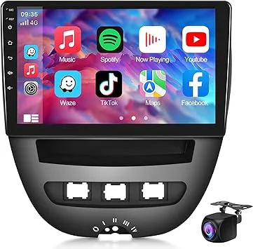 Car Radio For Aygo/Pe-ugeot 107 /Ci-troen C1 2005-2014, 10.1 Inch Android 14 Touch Screen Stereo