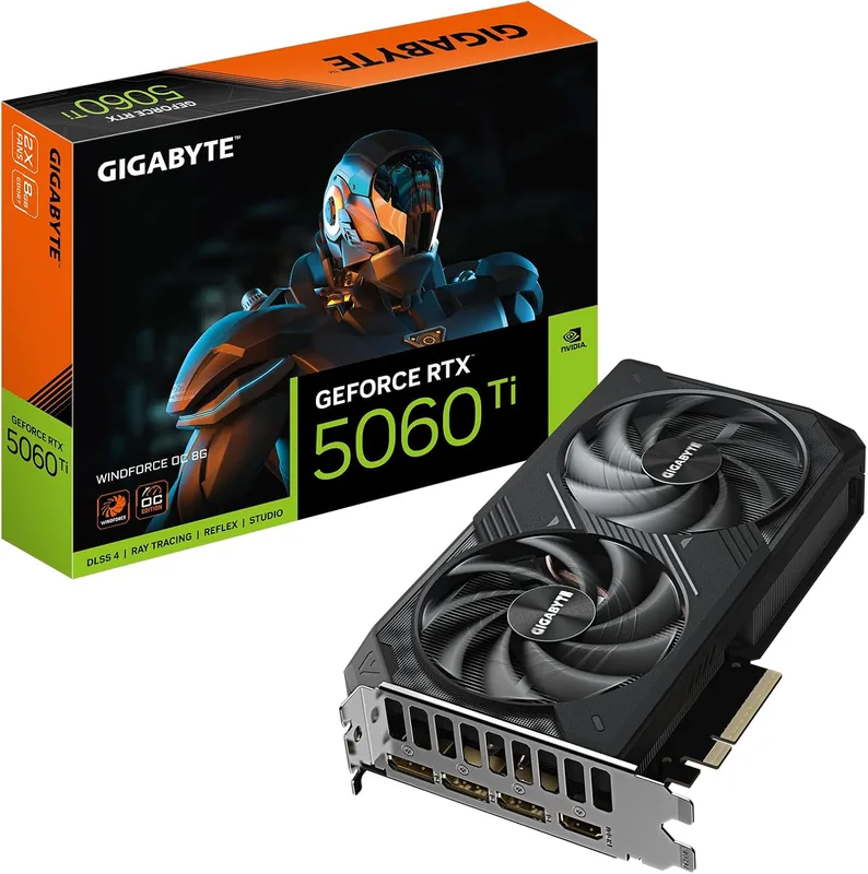 Gigabyte GeForce RTX 5060 Ti WINDFORCE OC 8G grafikkort