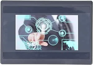 PLC HMI Alla i en, 4.3in Pekskärm, Integrerad Maskinreläutgång, Switch Dot 8 i 4 Ut DC24V, för FX3U och Andra Serier