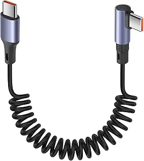 YACSEJAO 90 graders svängd USB C till USB C-kabel