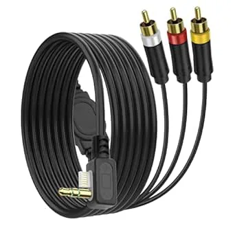 MEIRIYFA PSP AV Audio Video 3RCA adapterkabel för PSP 2000 3000 HDTV HD komponent ljudvideo ersättningskabel