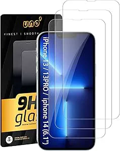 UNO' 3 st skärmskydd för iPhone 13/13 Pro/14 (6,1 tum)
