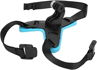 Action Camera hjälmfäste Chin Stand Accessory för motorcykelridning Första perspektivet Skjutning av detta polyesterbälte och stålplugg Made konsol är