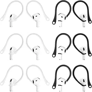 ZMDMAH 6 par EarHooks för AirPods – förbättrade öronband för stabilgrepp vid sport och aktiviteter