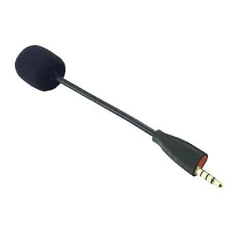 Löstagbara headset 3,5 mm mikrofonbom för MMX100/MMX150 hörlurar mikrofoner med skumfilter för genomskinlig